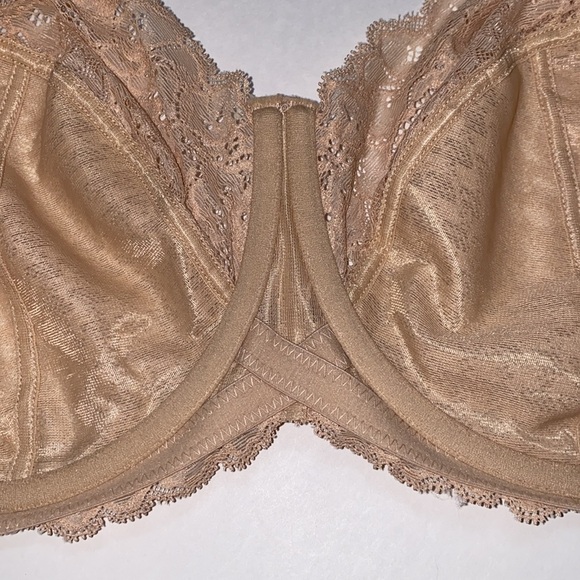 38GG 38J Panache Houndstooth Lace Underwire Bra No padding Semi-Sheer Check Copy - Picture 10 of 16